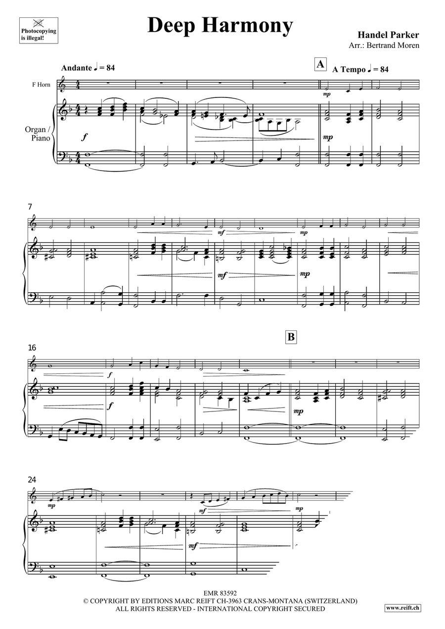Deep Harmony Deep Harmony Horn scores gallery preview page 3
