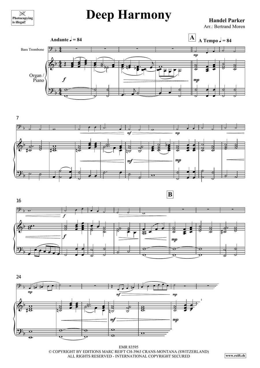 Deep Harmony Deep Harmony Trombone scores gallery preview page 3