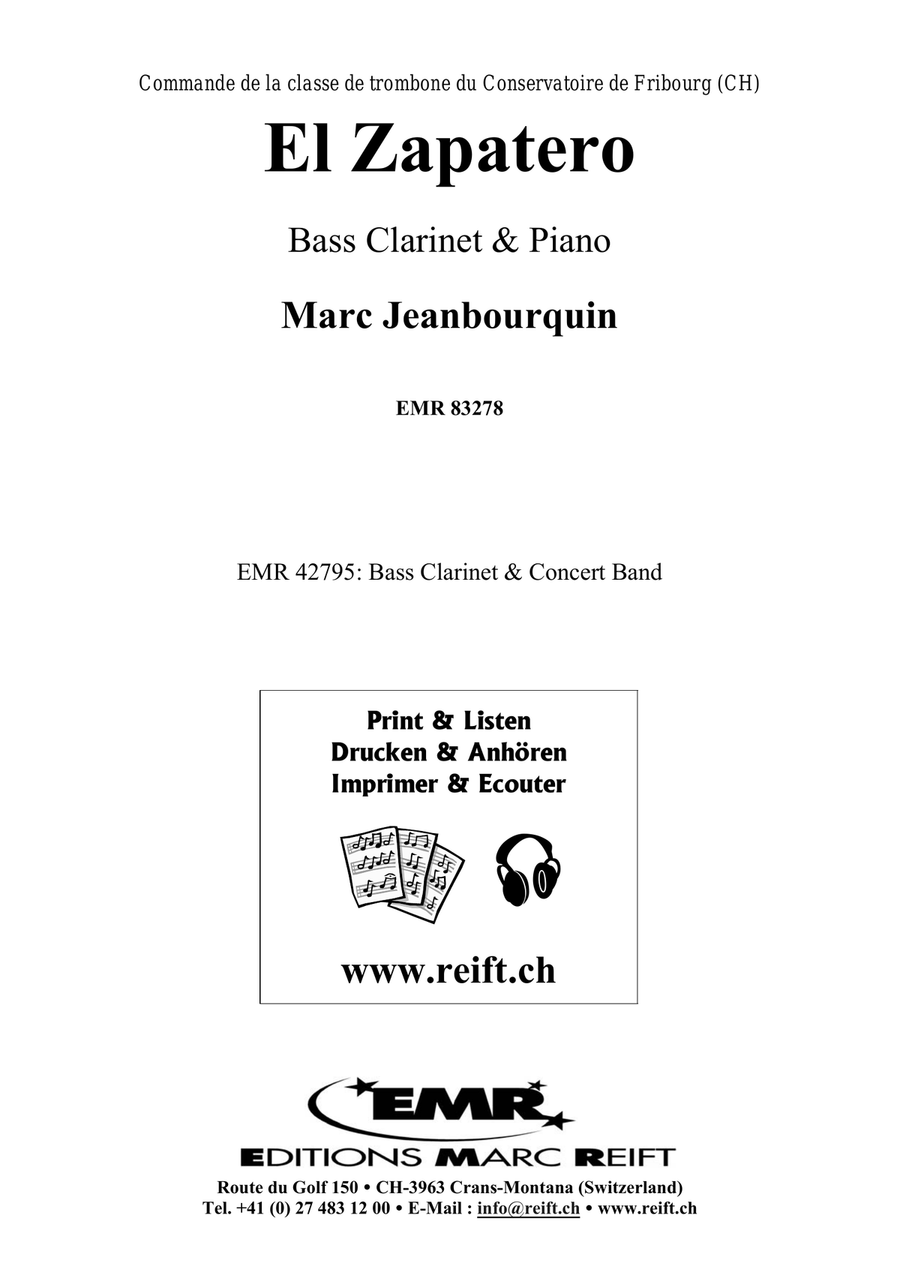 El Zapatero El Zapatero Bass Clarinet scores gallery preview page 2