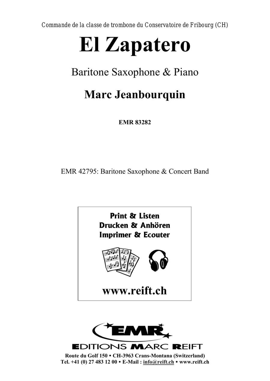 El Zapatero El Zapatero Baritone Saxophone scores gallery preview page 2