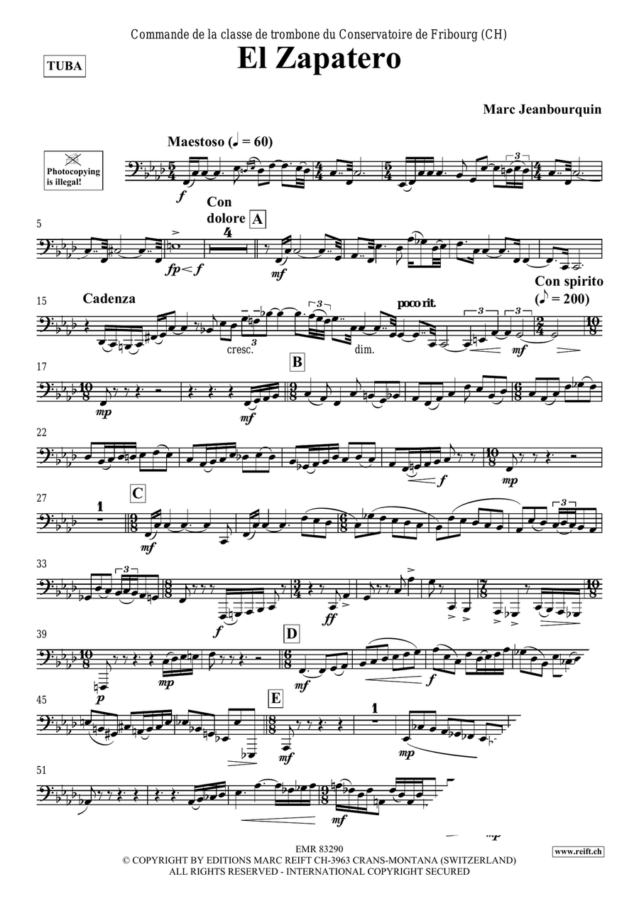El Zapatero Tuba scores gallery preview page 3