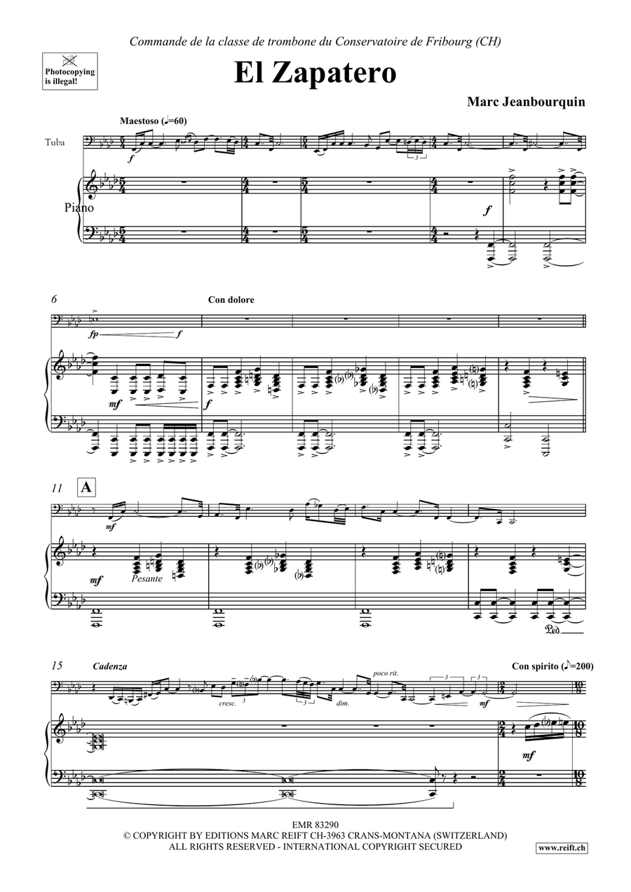 El Zapatero Tuba scores gallery preview page 4