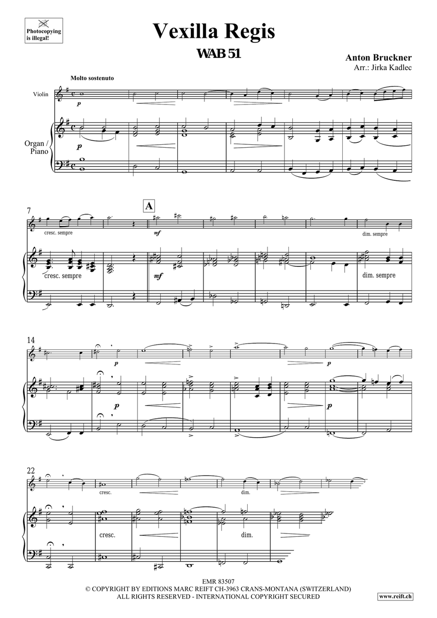 Vexilla Regis Vexilla Regis Violin Solo scores gallery preview page 3