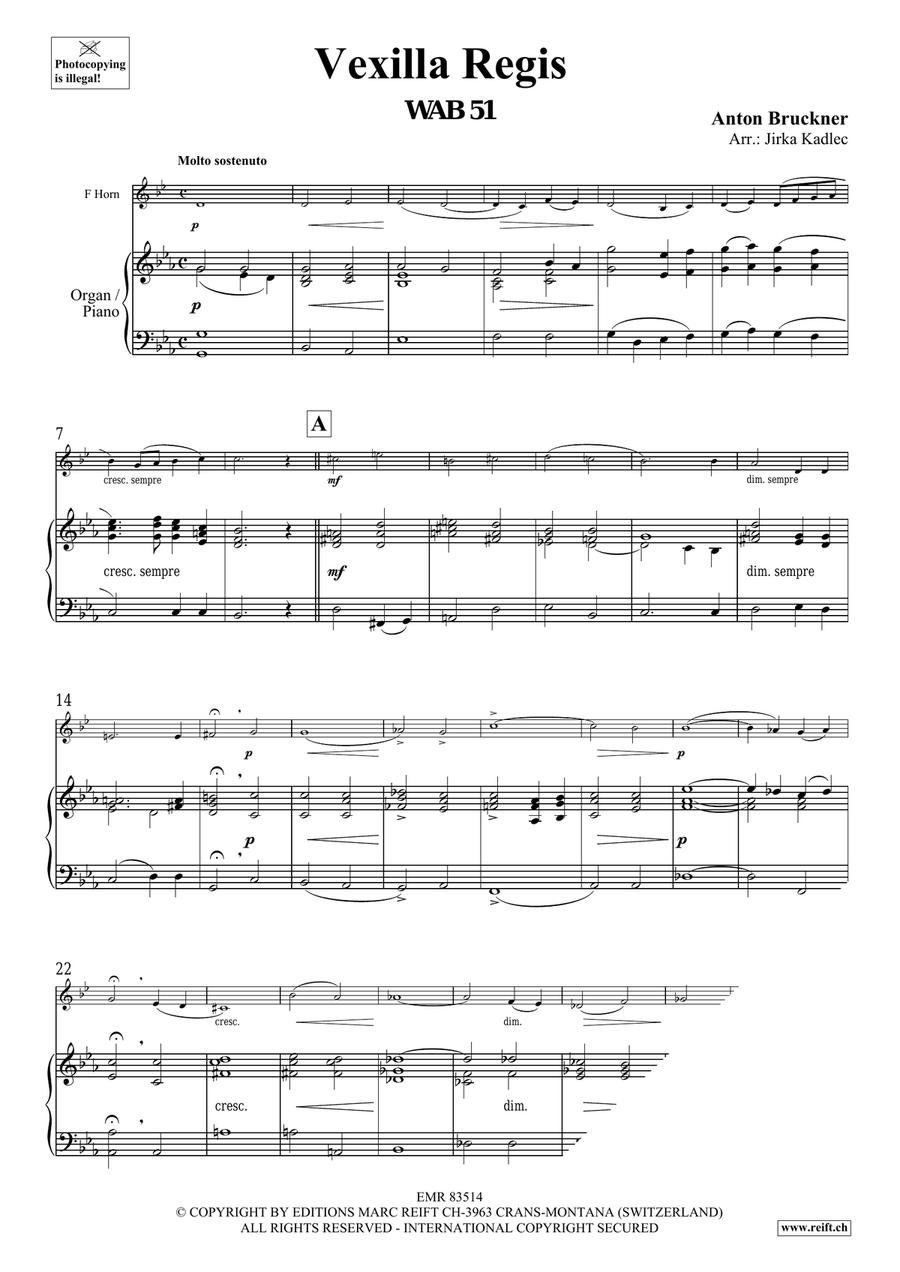 Vexilla Regis Vexilla Regis Horn scores gallery preview page 3