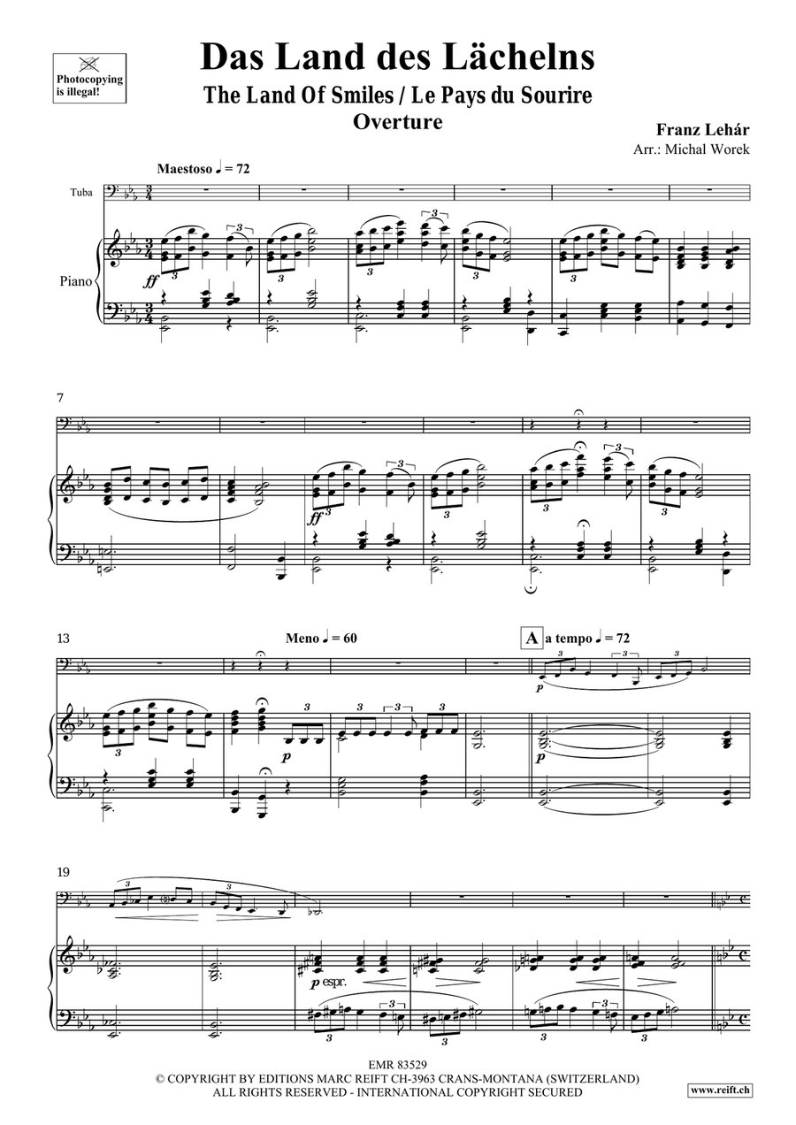 Das Land des Lächelns Das Land des Lächelns Tuba scores gallery preview page 4