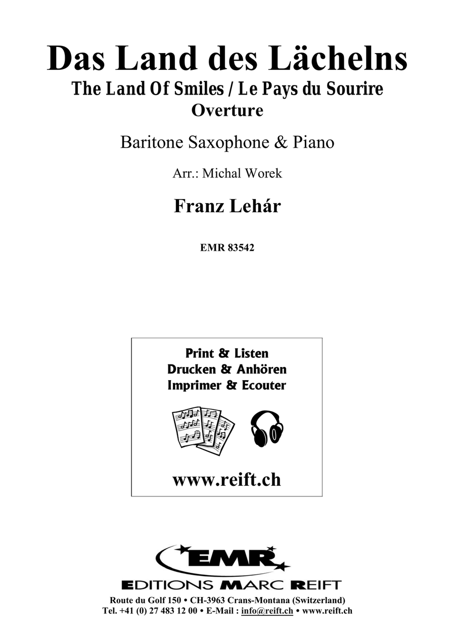 Das Land des Lächelns Das Land des Lächelns Baritone Saxophone scores gallery preview page 2