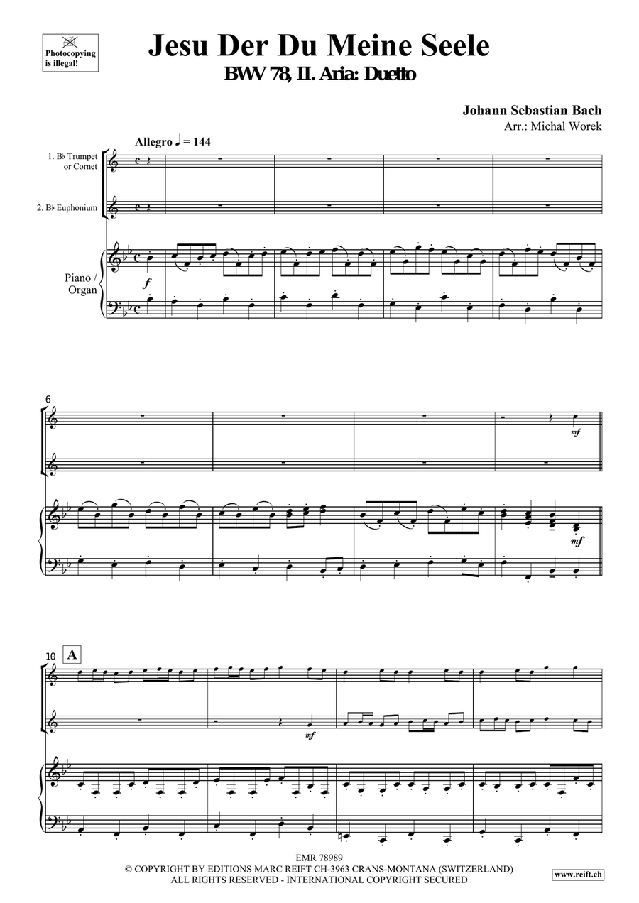 Jesu Der Du Meine Seele Jesu Der Du Meine Seele Cornet scores gallery preview page 3