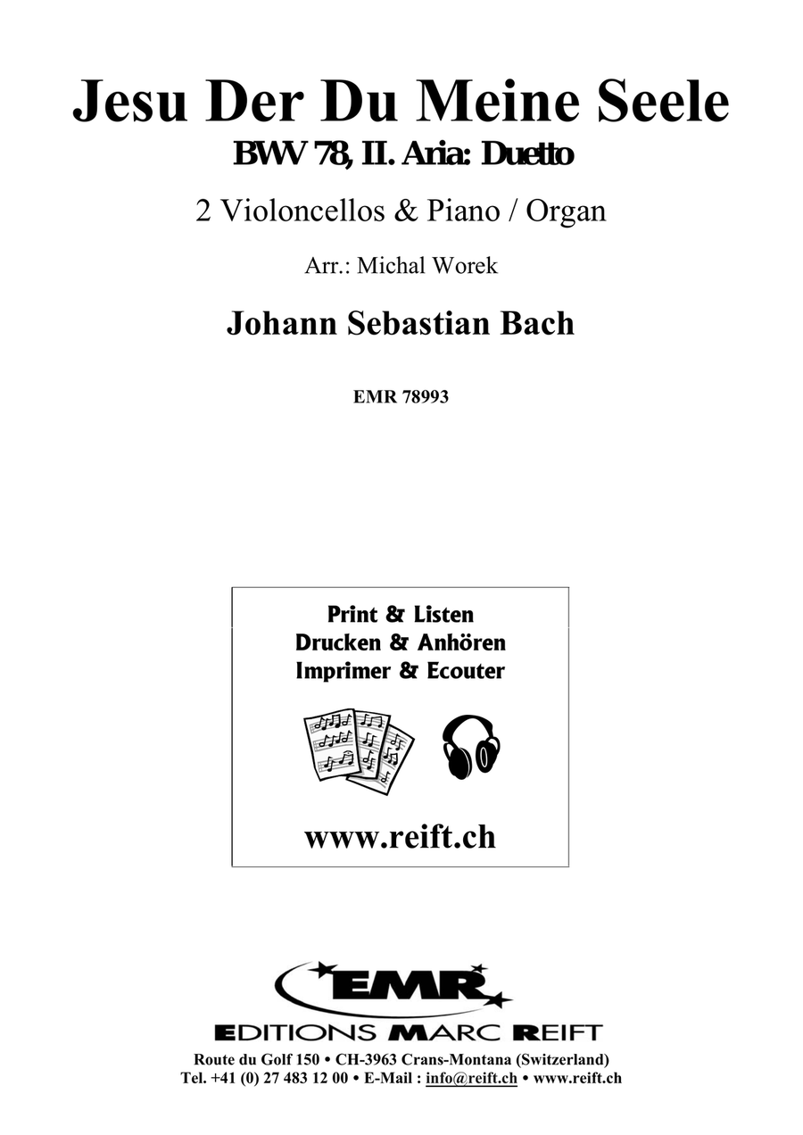 Jesu Der Du Meine Seele Jesu Der Du Meine Seele Cello scores gallery preview page 2