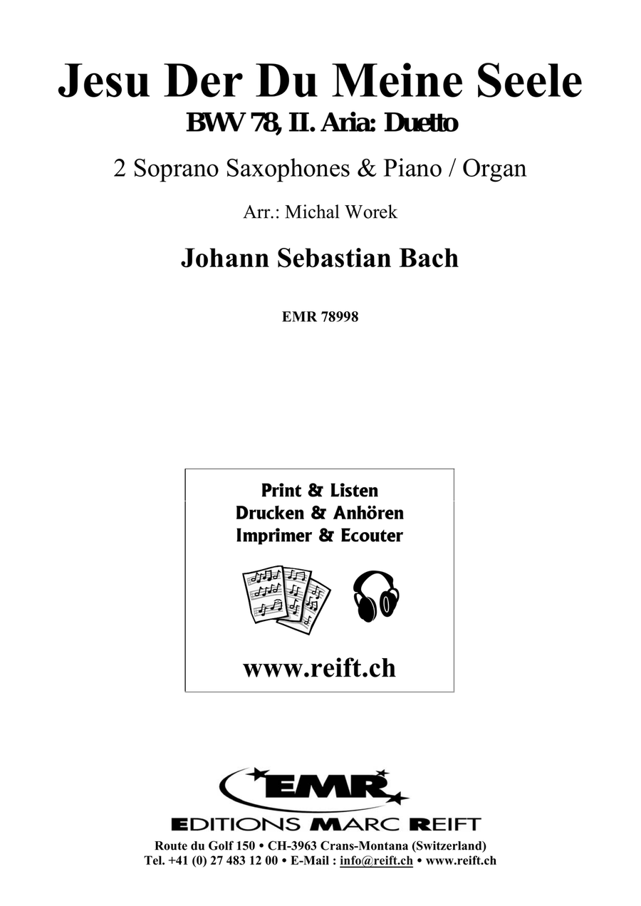 Jesu Der Du Meine Seele Jesu Der Du Meine Seele Soprano Saxophone scores gallery preview page 2