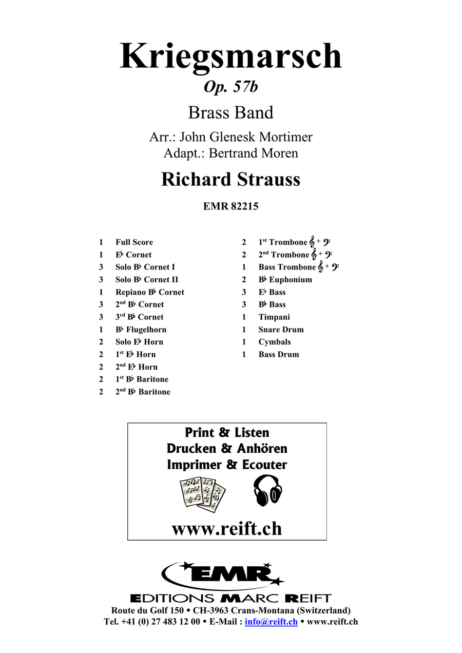 Kriegsmarsch Kriegsmarsch Brass Band scores gallery preview page 2