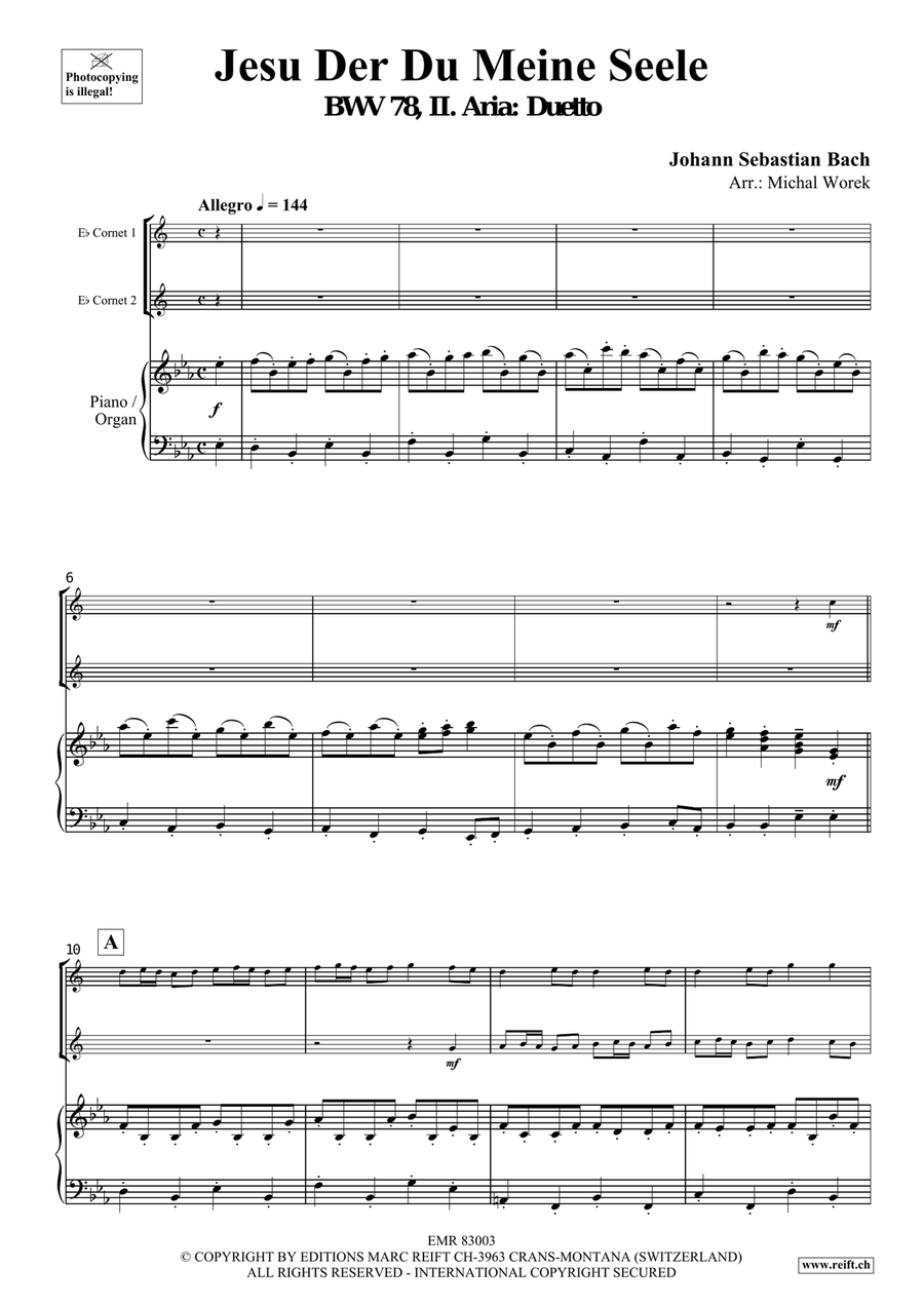 Jesu Der Du Meine Seele Jesu Der Du Meine Seele Horn scores gallery preview page 3