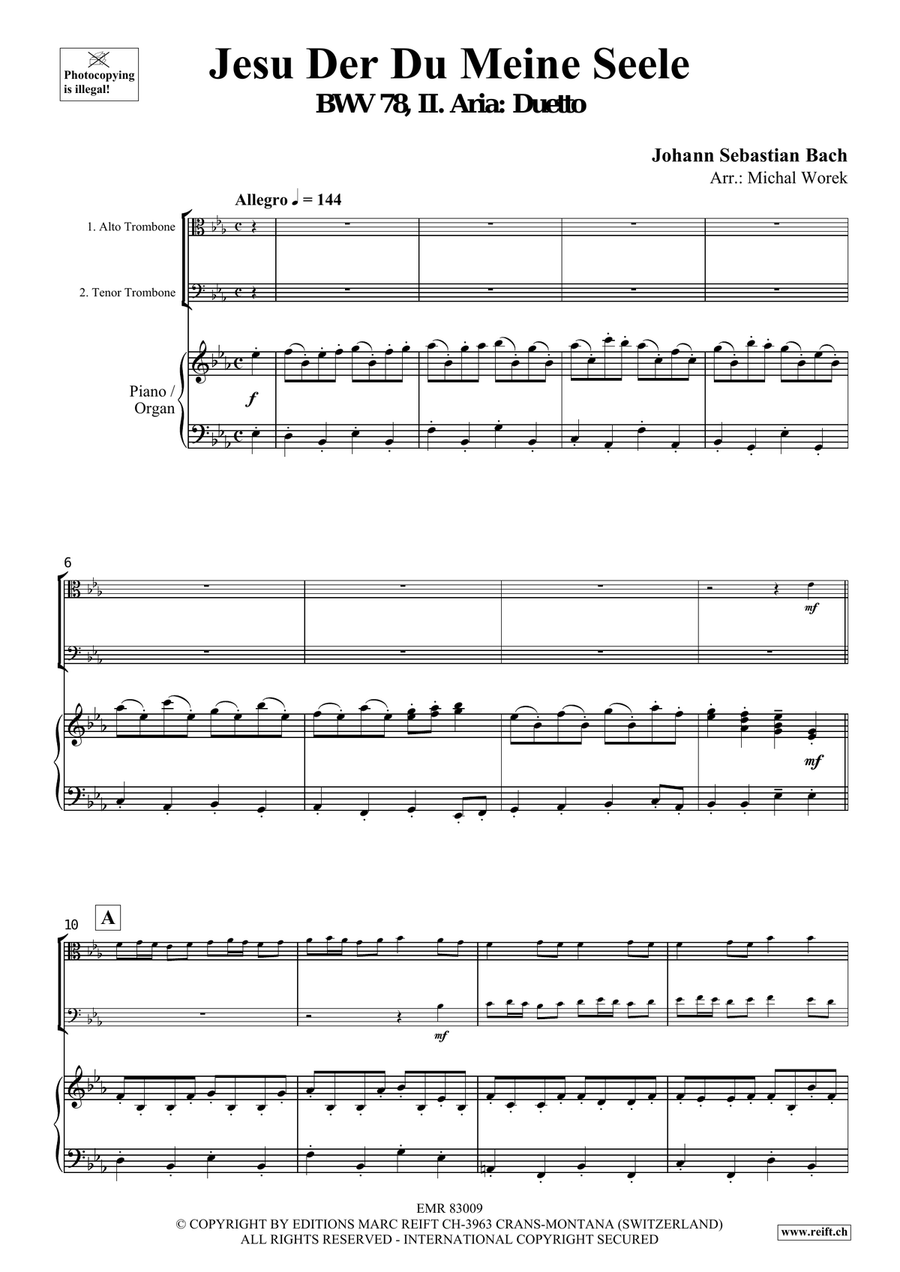 Jesu Der Du Meine Seele Jesu Der Du Meine Seele Organ scores gallery preview page 3