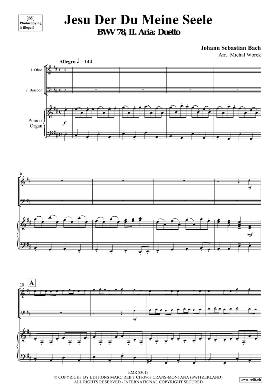 Jesu Der Du Meine Seele Jesu Der Du Meine Seele Bassoon scores gallery preview page 3