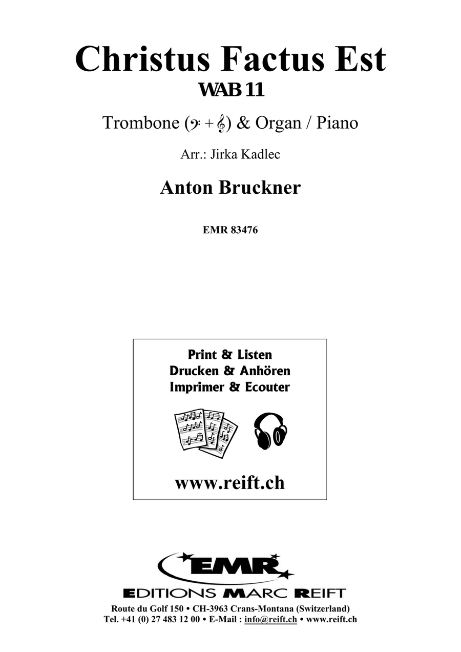 Christus Factus Est Christus Factus Est Organ scores gallery preview page 2