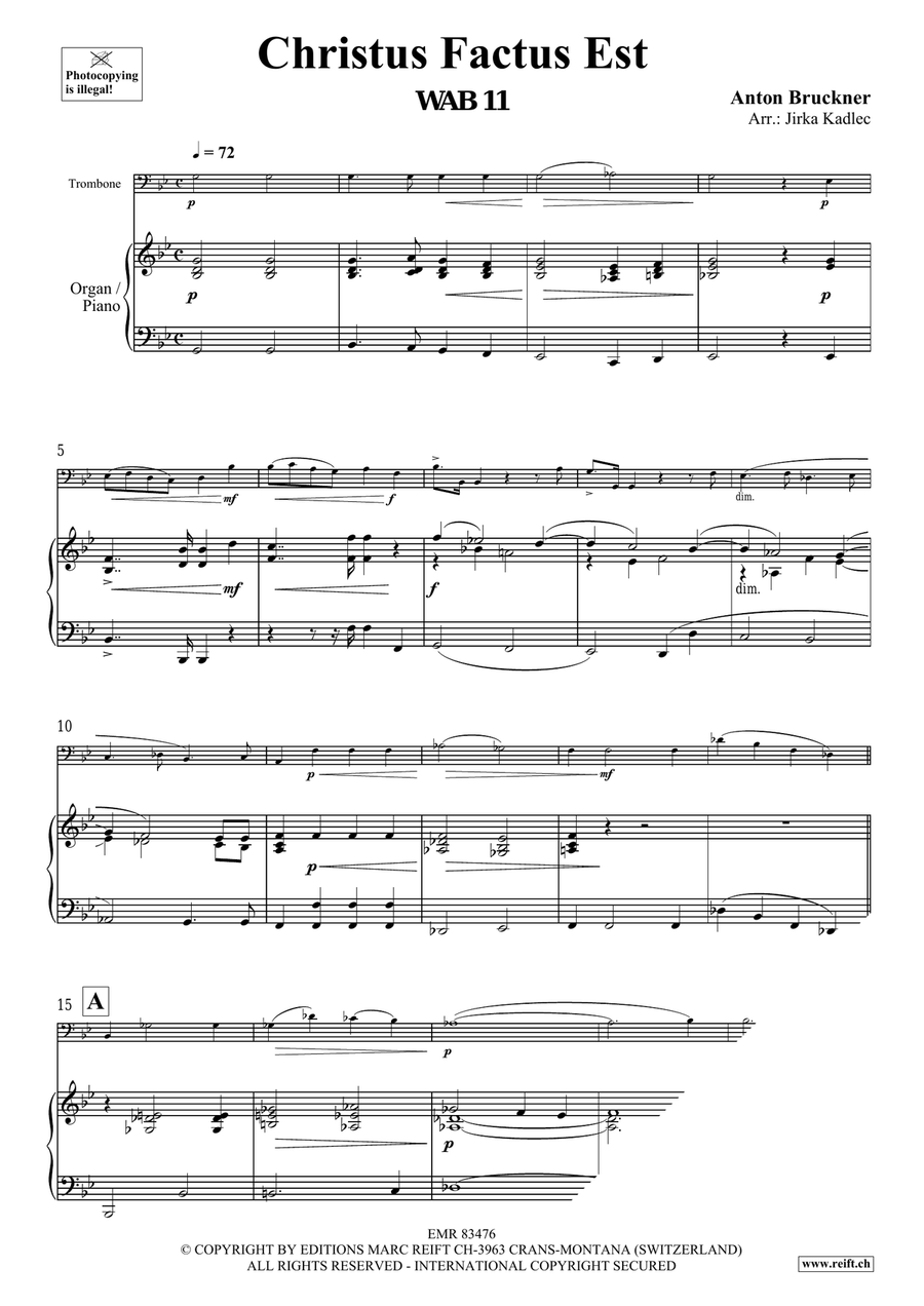 Christus Factus Est Christus Factus Est Organ scores gallery preview page 3