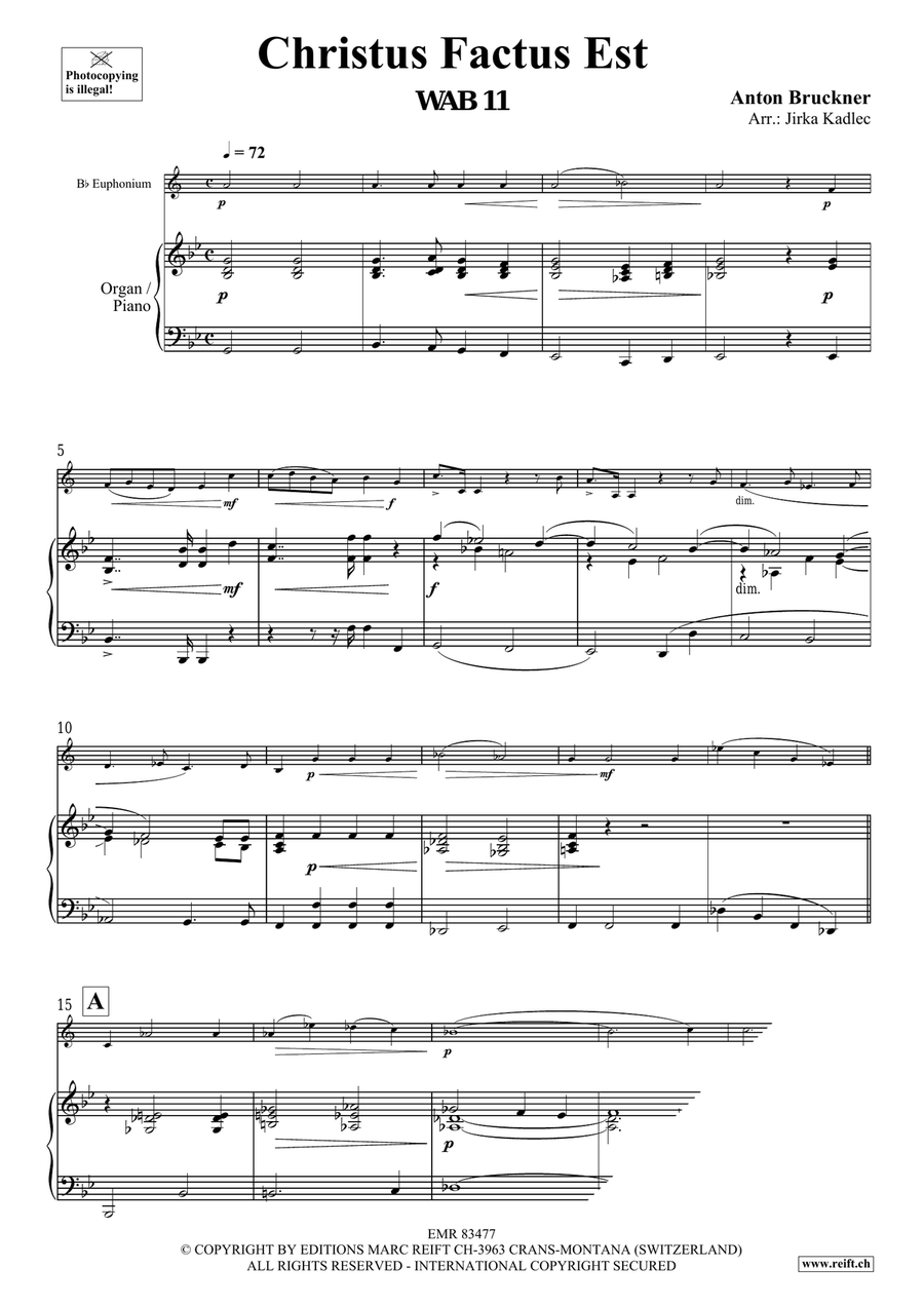 Christus Factus Est Christus Factus Est Euphonium scores gallery preview page 3
