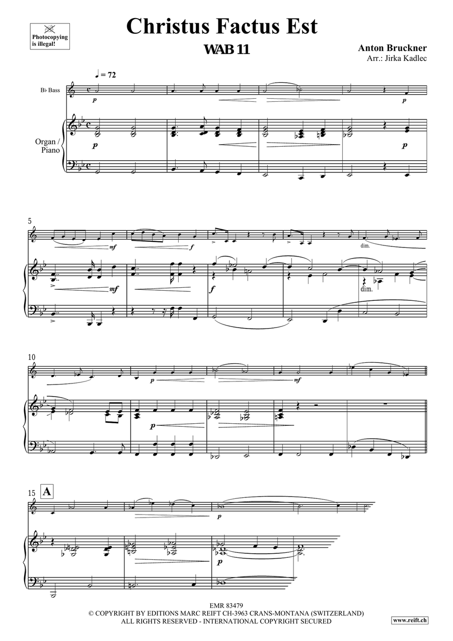 Christus Factus Est Christus Factus Est Organ scores gallery preview page 3