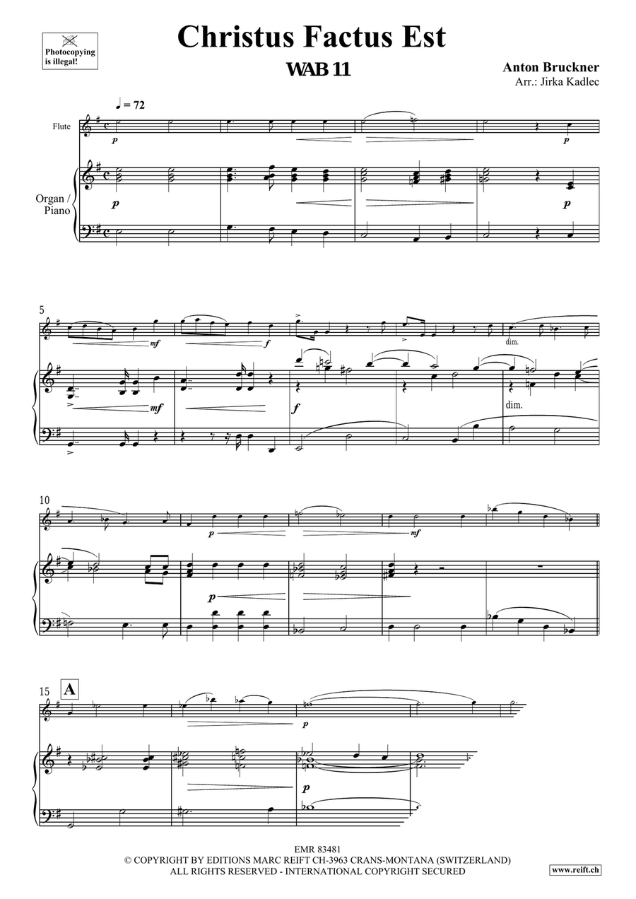 Christus Factus Est Christus Factus Est Flute Solo scores gallery preview page 3