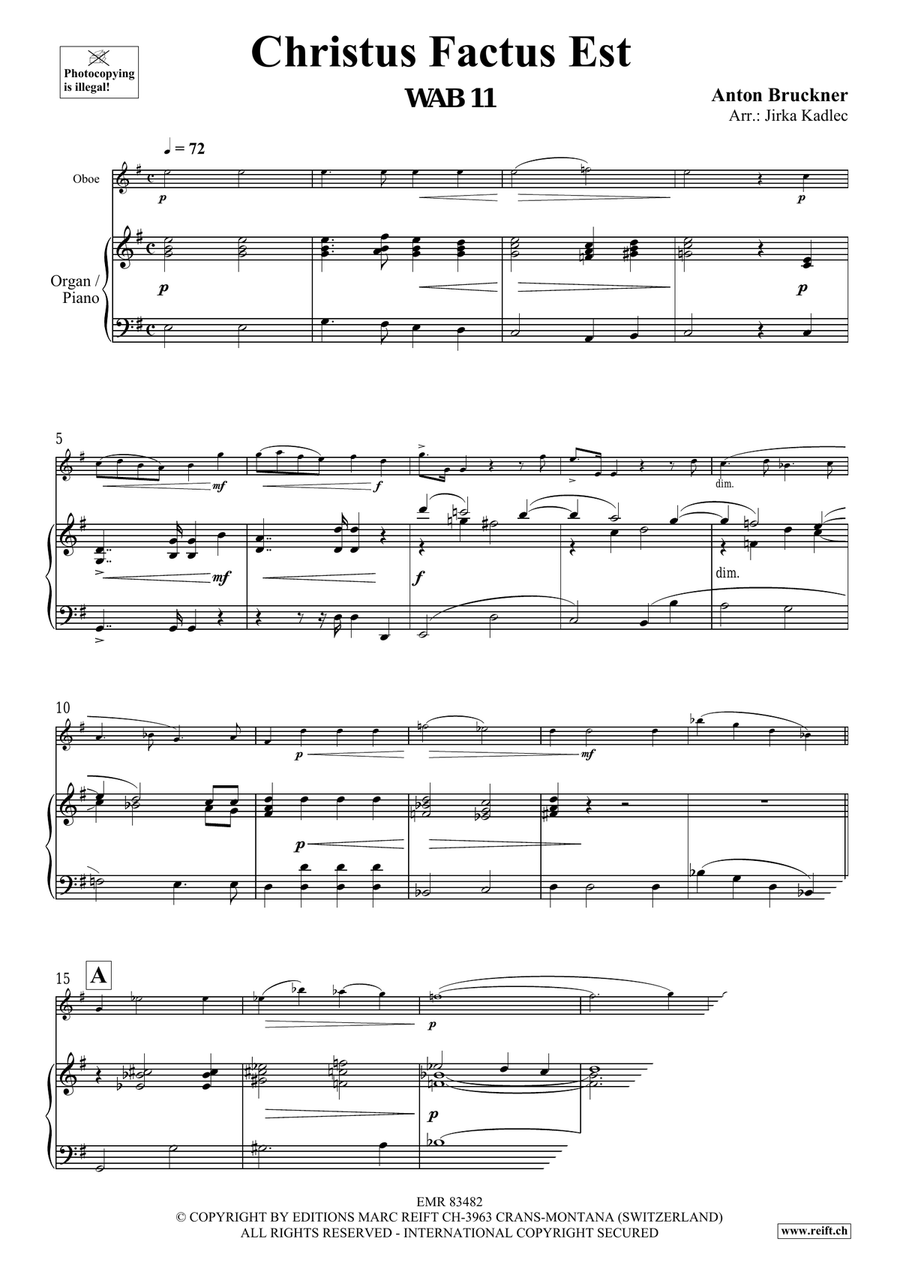 Christus Factus Est Christus Factus Est Organ scores gallery preview page 3