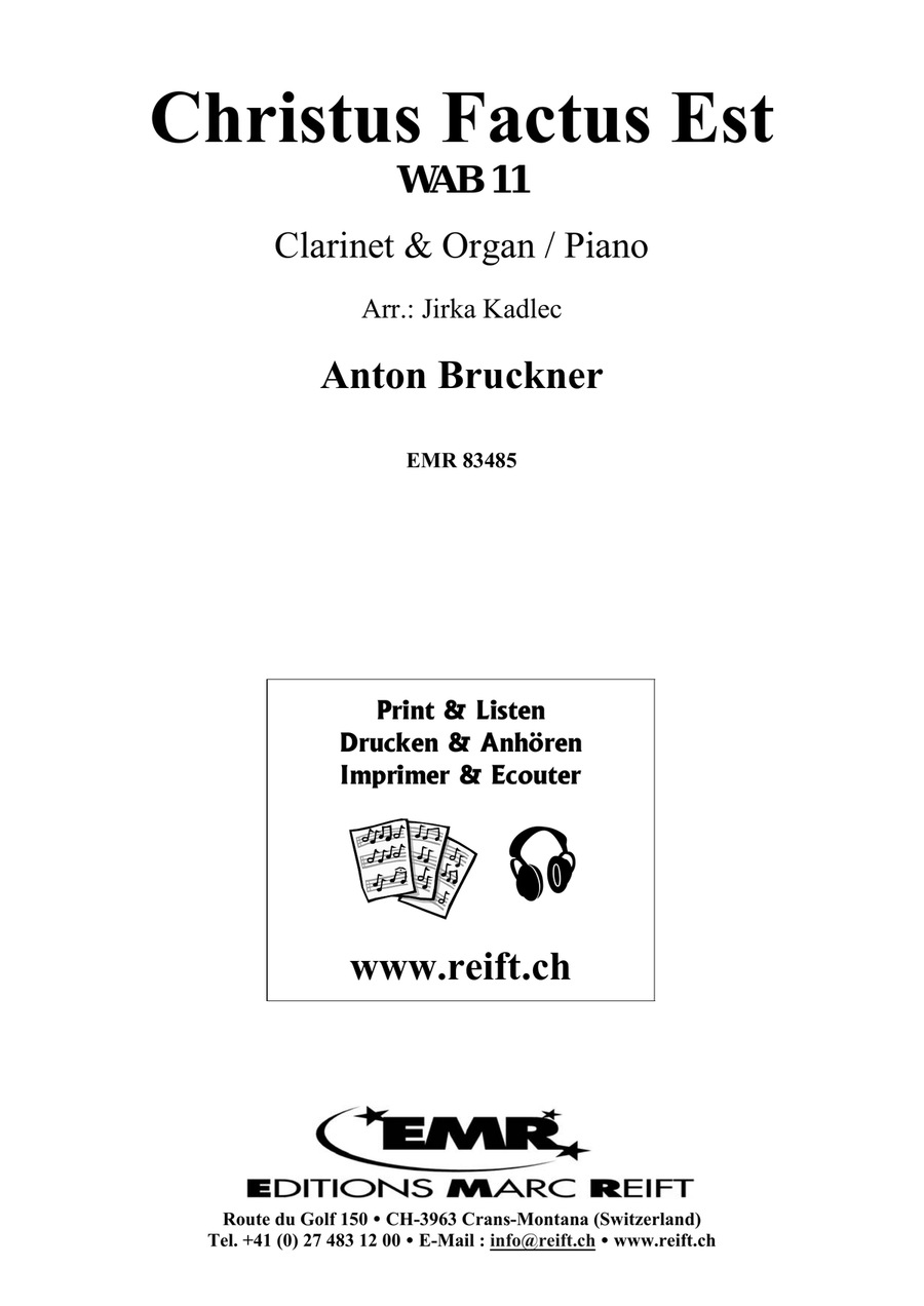Christus Factus Est Christus Factus Est Clarinet Solo scores gallery preview page 2