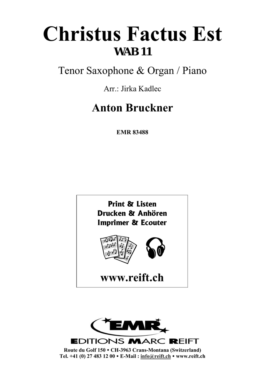 Christus Factus Est Christus Factus Est Tenor Saxophone scores gallery preview page 2