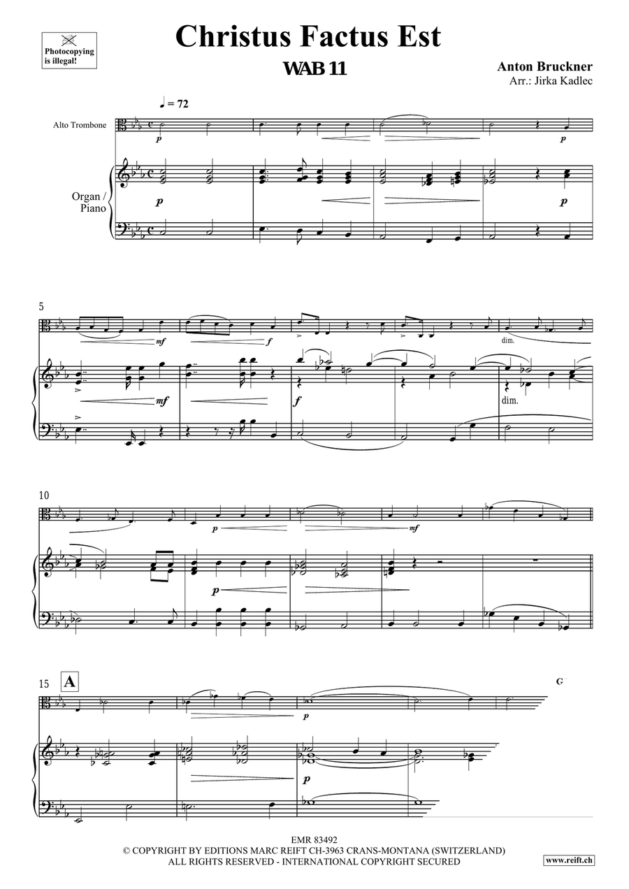 Christus Factus Est Christus Factus Est Organ scores gallery preview page 3