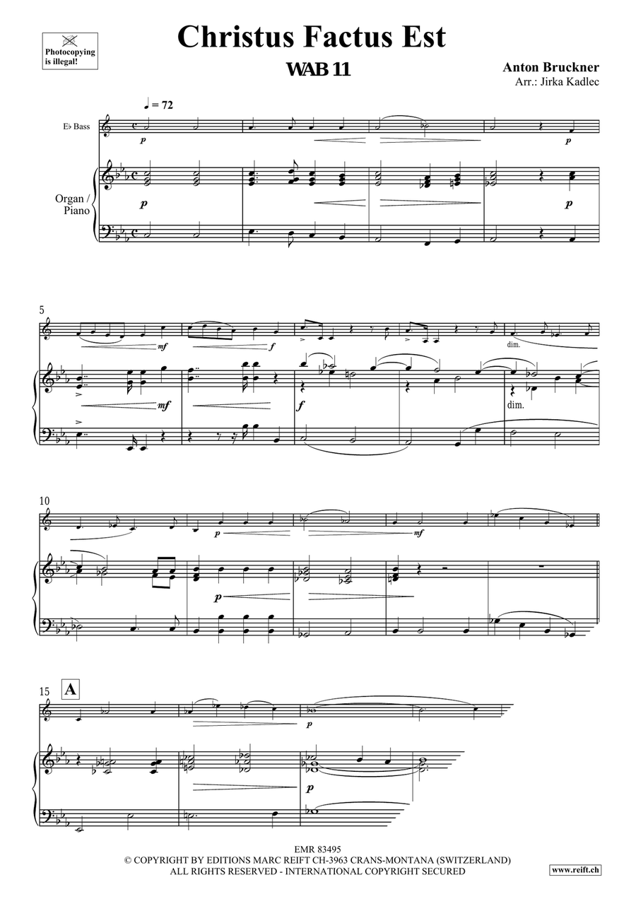 Christus Factus Est Christus Factus Est Organ scores gallery preview page 3
