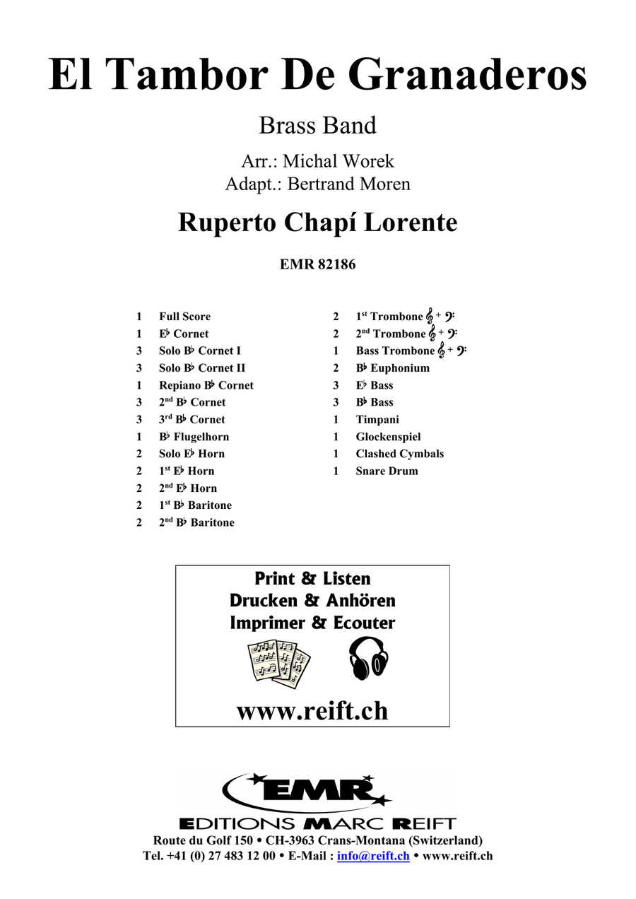 El Tambor De Granaderos Brass Band - Sheet Music page 2