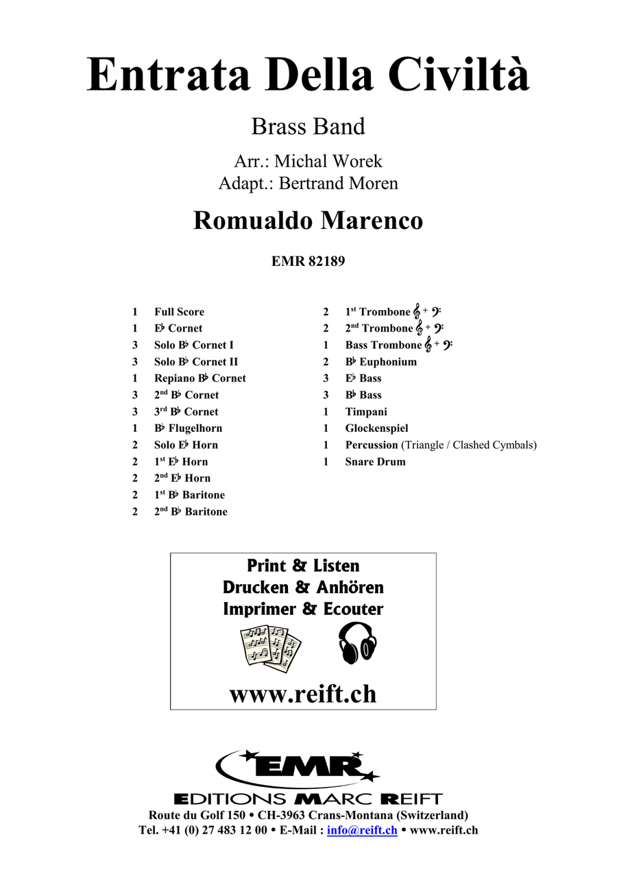 Entrata Della Civiltà Entrata Della Civiltà Brass Band scores gallery preview page 2