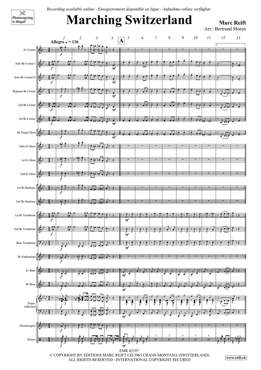 Marching Switzerland Marching Switzerland Brass Band scores gallery preview page 5