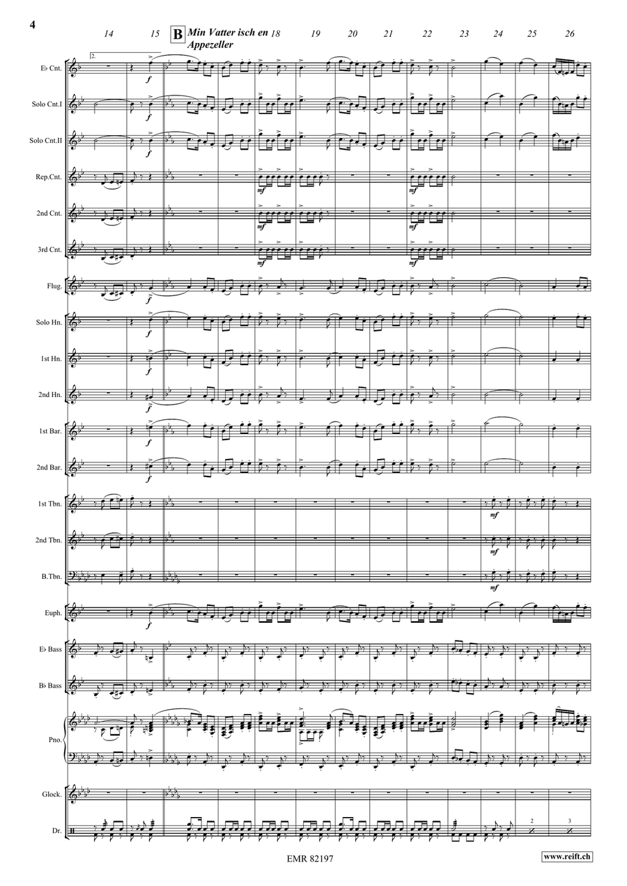 Marching Switzerland Marching Switzerland Brass Band scores gallery preview page 6