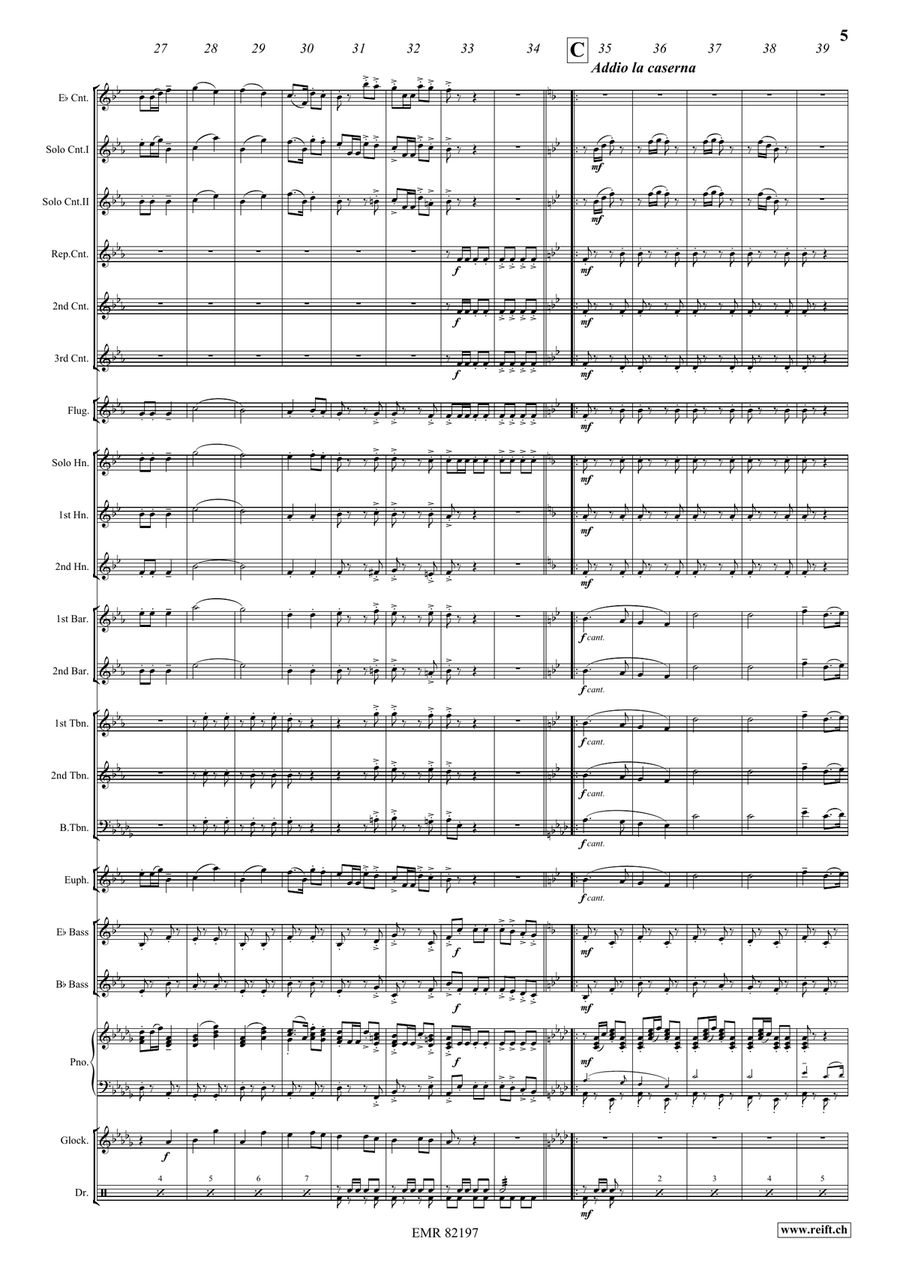 Marching Switzerland Marching Switzerland Brass Band scores gallery preview page 7