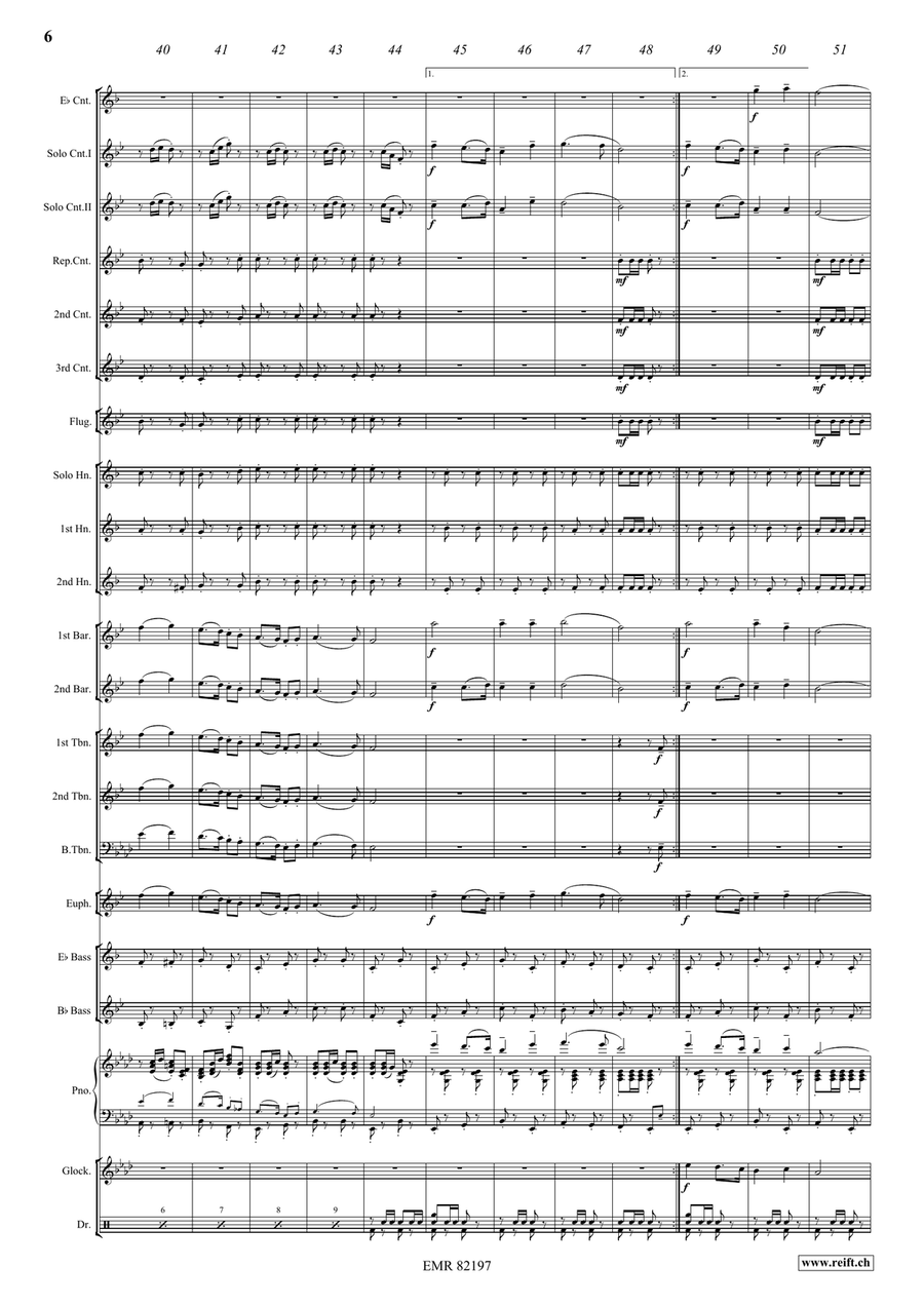 Marching Switzerland Marching Switzerland Brass Band scores gallery preview page 8