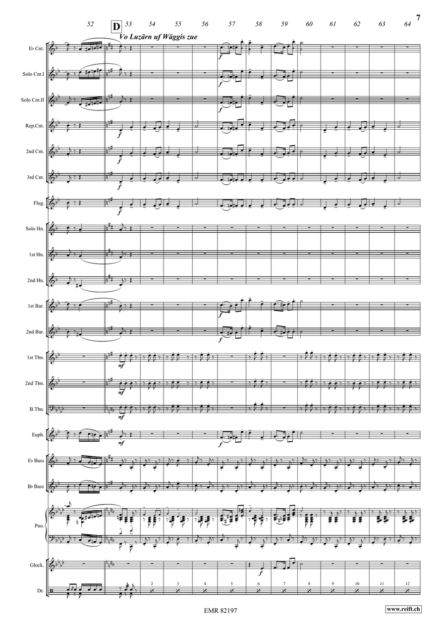 Marching Switzerland Marching Switzerland Brass Band scores gallery preview page 9