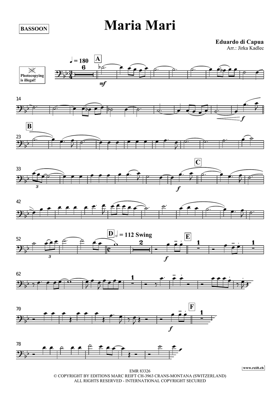 Maria Mari Maria Mari Bassoon Solo scores gallery preview page 3
