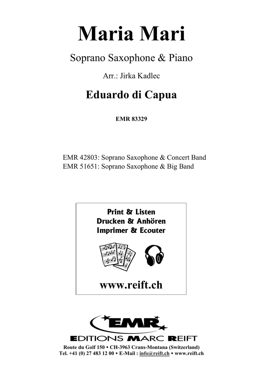 Maria Mari Maria Mari Soprano Saxophone scores gallery preview page 2