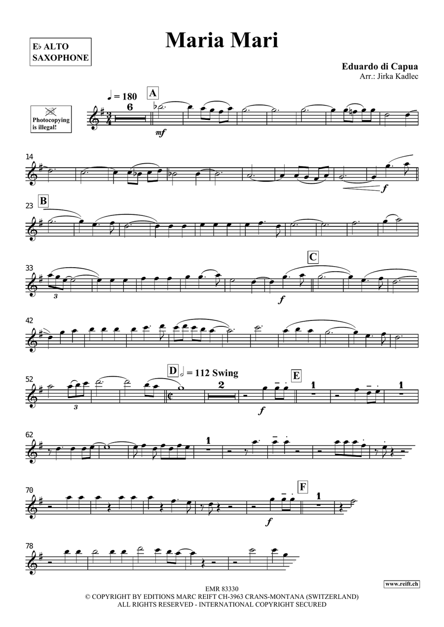 Maria Mari Maria Mari Alto Saxophone scores gallery preview page 3