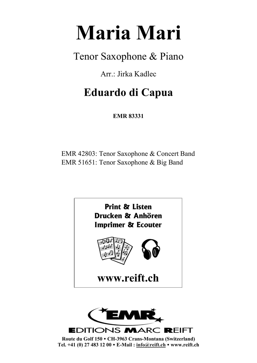 Maria Mari Maria Mari Tenor Saxophone scores gallery preview page 2