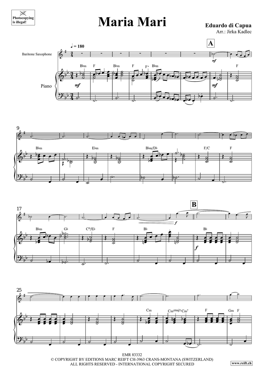 Maria Mari Maria Mari Baritone Saxophone scores gallery preview page 4