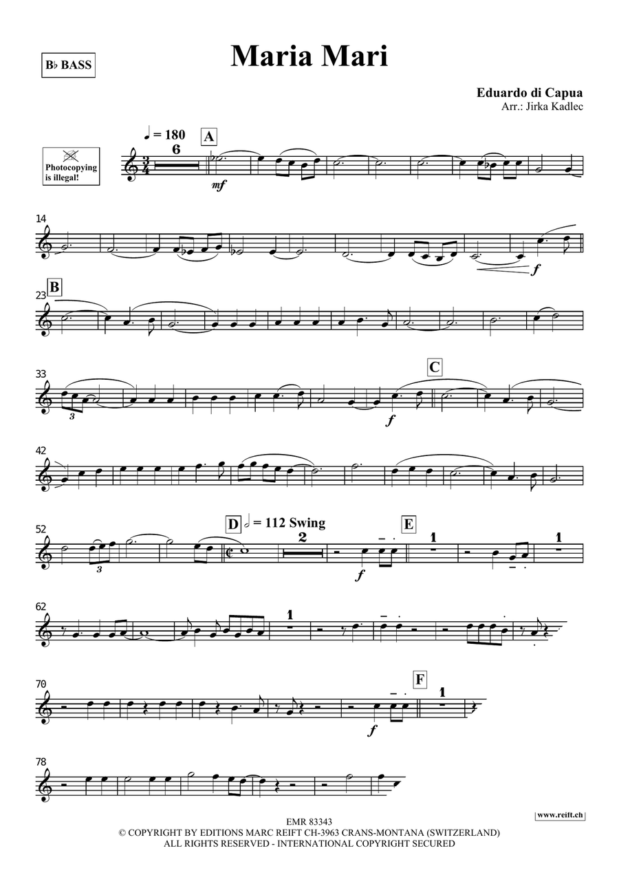Maria Mari by Eduardo Di Capua Voice Solo - Sheet Music page 3