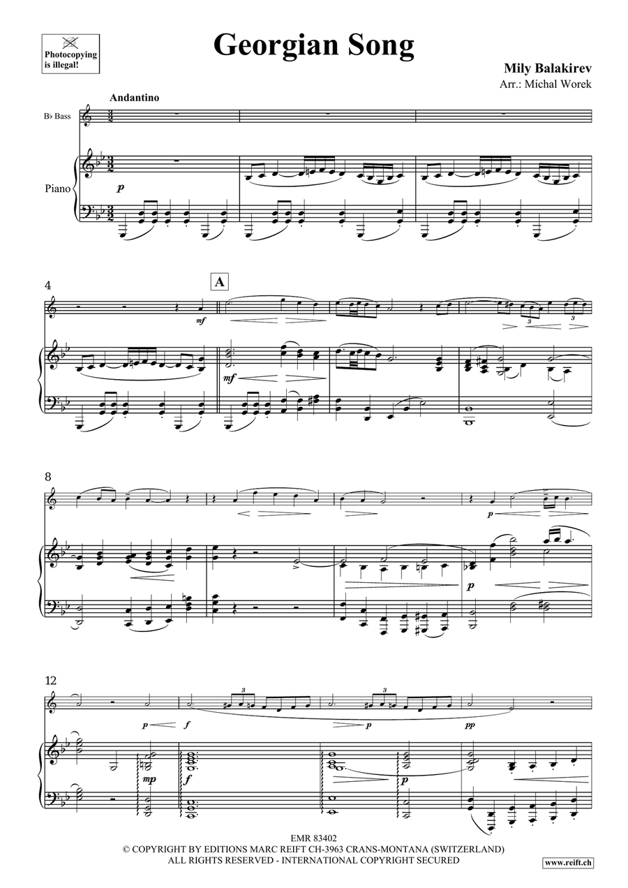 Georgian Song Georgian Song Voice Solo scores gallery preview page 3