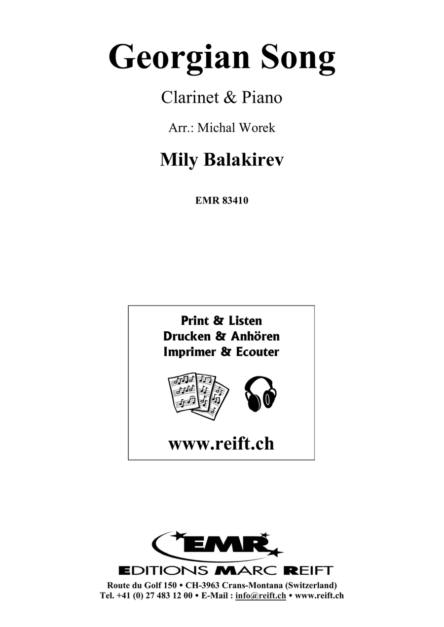 Georgian Song Georgian Song Clarinet Solo scores gallery preview page 2
