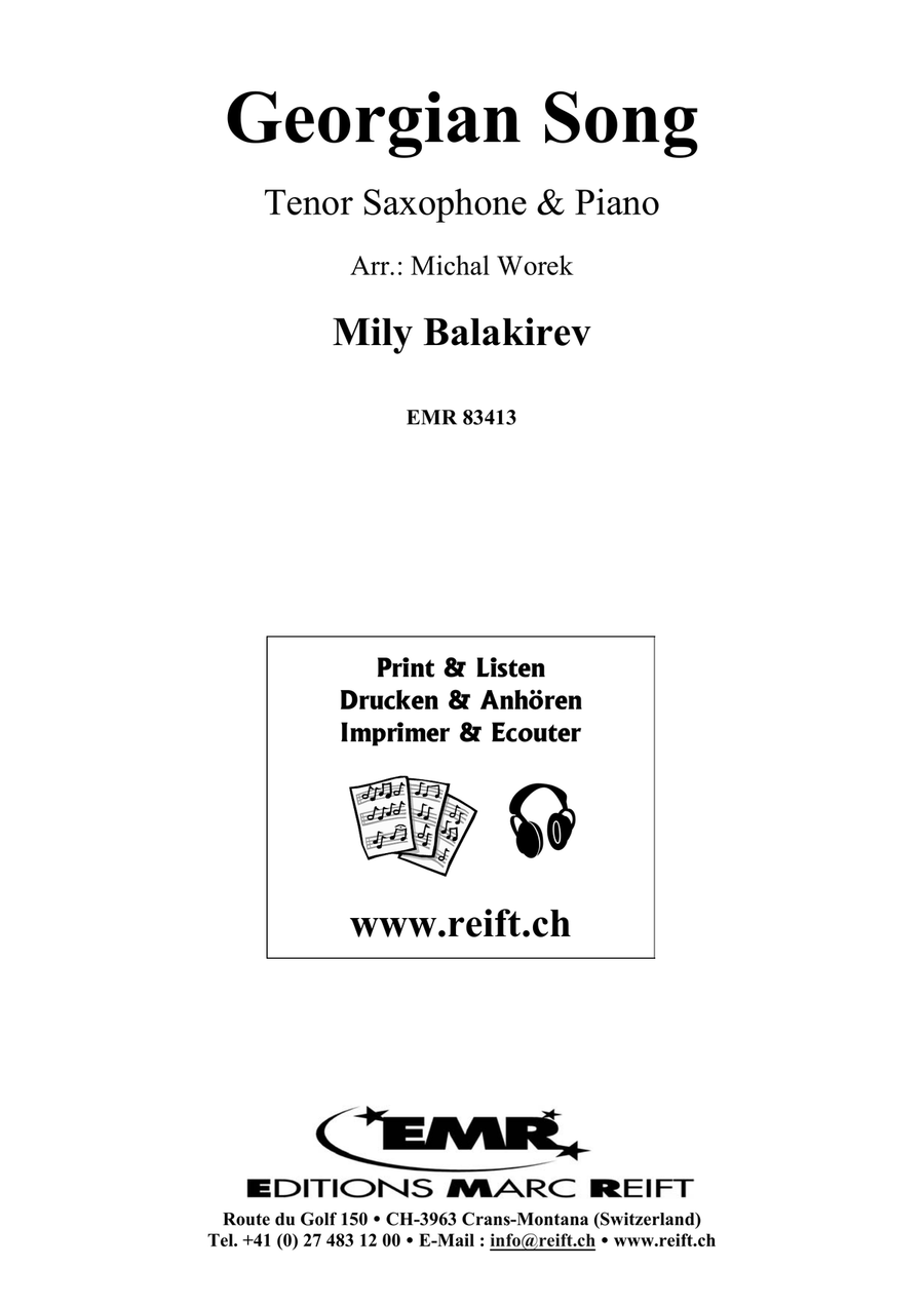 Georgian Song Georgian Song Tenor Saxophone scores gallery preview page 2