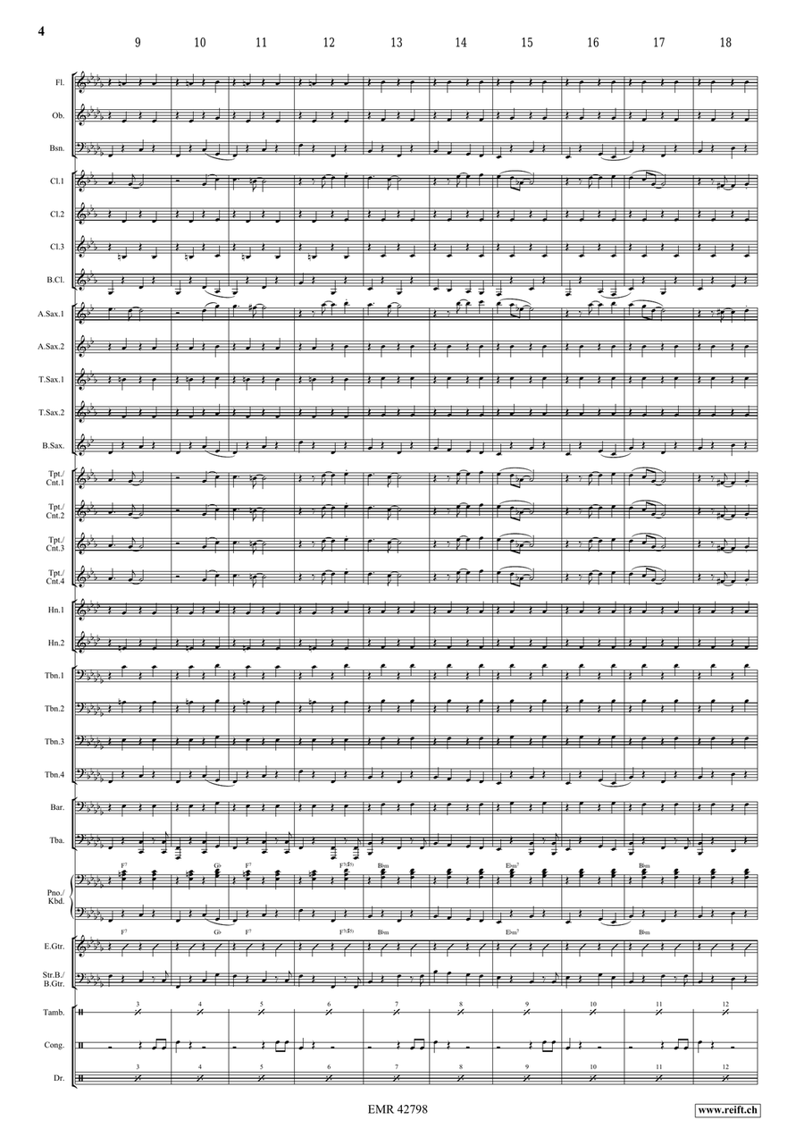 Dark Eyes Dark Eyes Concert Band scores gallery preview page 4