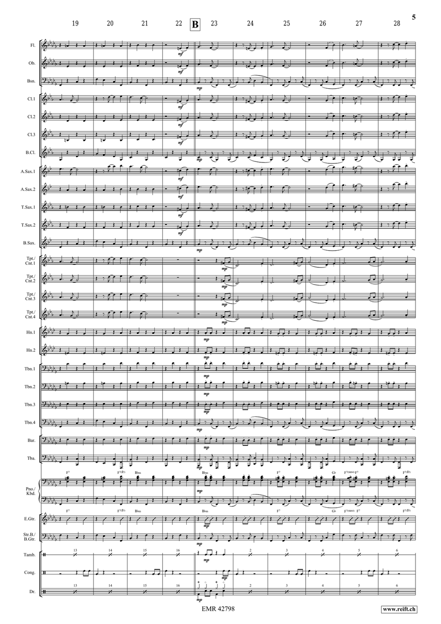 Dark Eyes Dark Eyes Concert Band scores gallery preview page 5