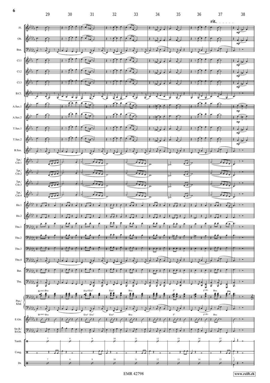Dark Eyes Dark Eyes Concert Band scores gallery preview page 6