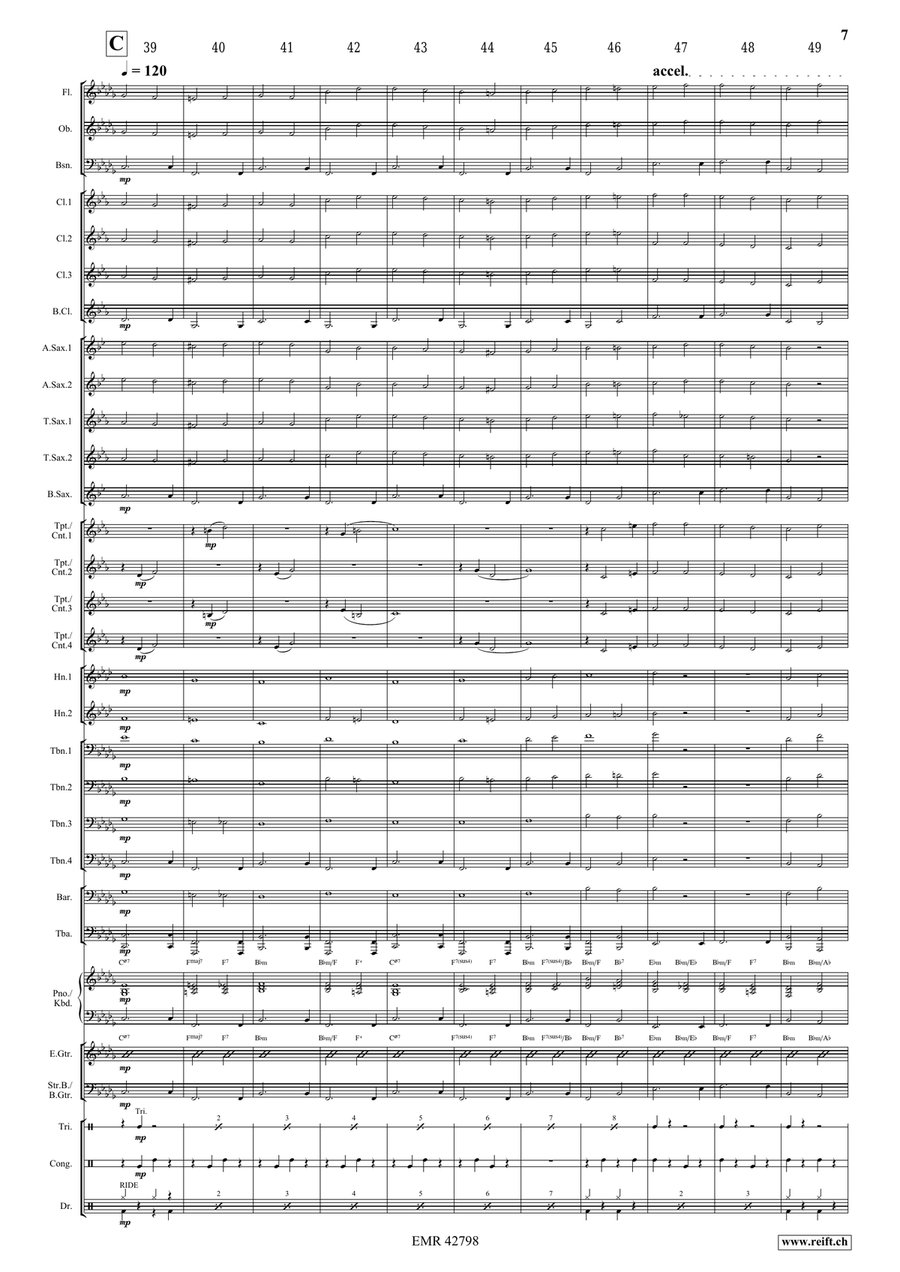 Dark Eyes Dark Eyes Concert Band scores gallery preview page 7