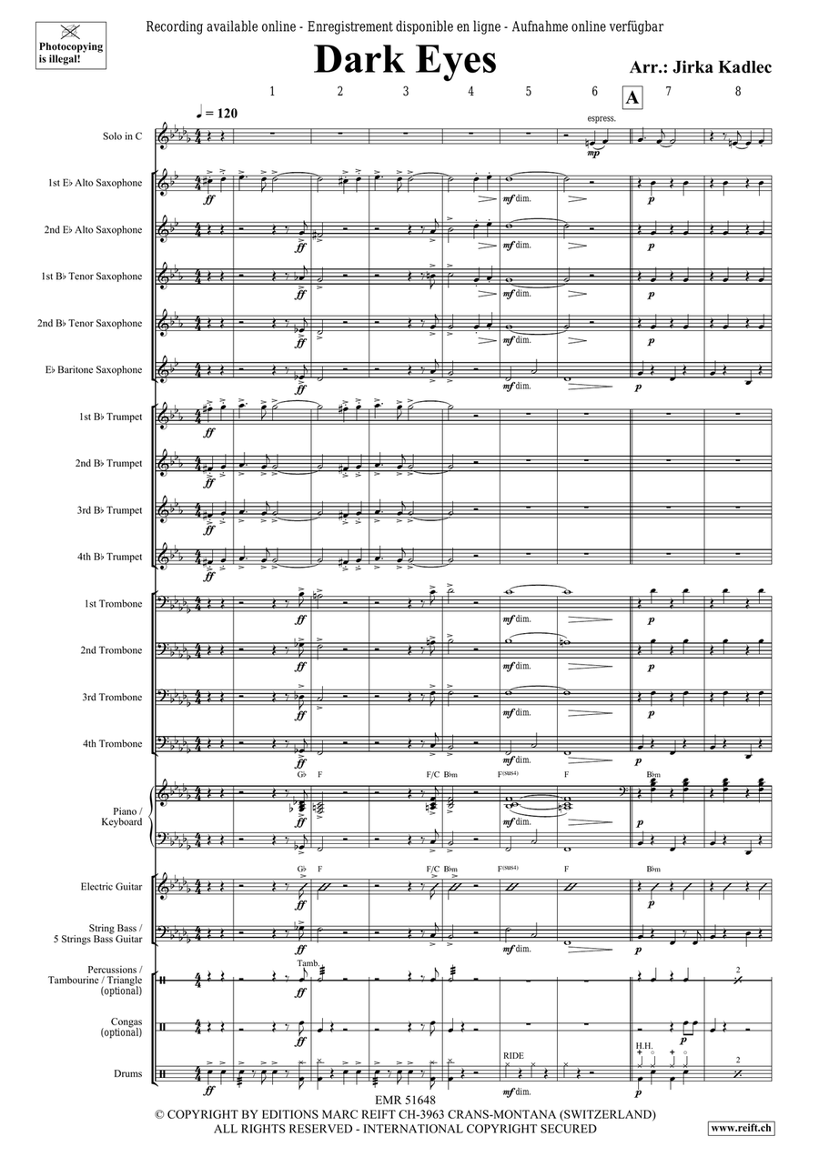 Dark Eyes Bassoon scores gallery preview page 3