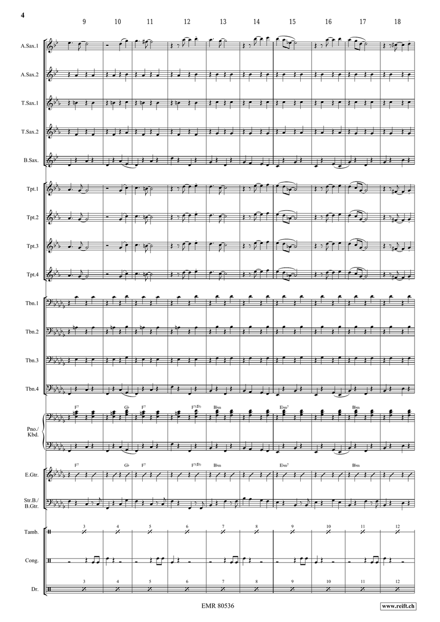 Dark Eyes Dark Eyes Big Band scores gallery preview page 4