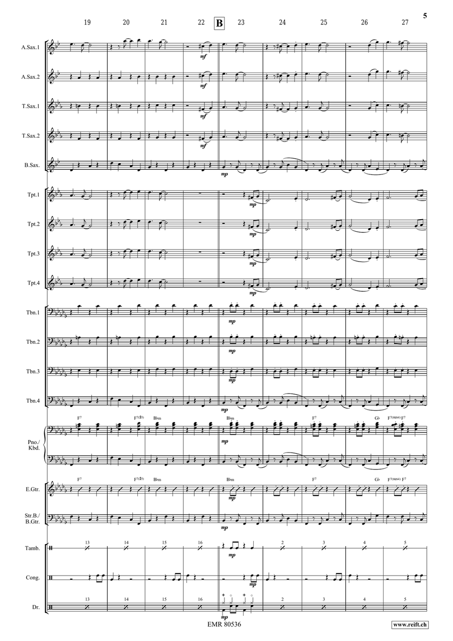 Dark Eyes Dark Eyes Big Band scores gallery preview page 5